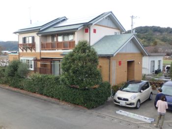 徳島県　施工前　住宅　塗装　正面