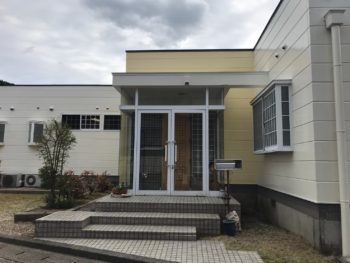 玄関　施工後　タイル　徳島