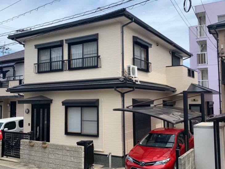 施工後　正面　住宅　徳島県