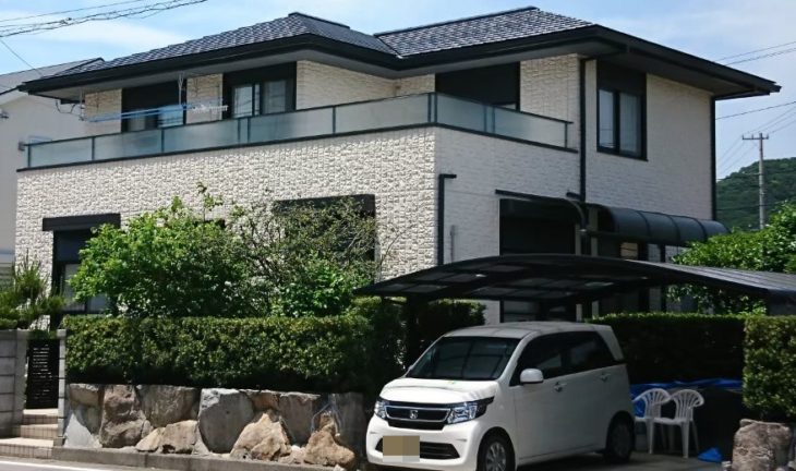  ミサワホーム徳島　ミサワセラミック外壁塗装(屋根)　M様邸