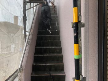 階段　徳島県　高圧洗浄