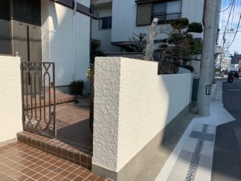 徳島県 南田宮 施工後 塀