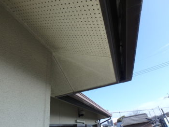 軒天井　汚れ　施工前　徳島県　吉野川市