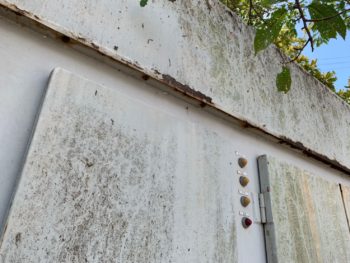 苔　汚れ　施工前　徳島県