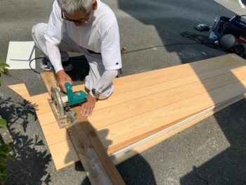 内壁　木材　　裁断　徳島県　住吉