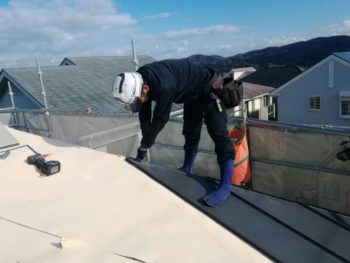 ガルバ　板金工事　屋根　徳島県　八万