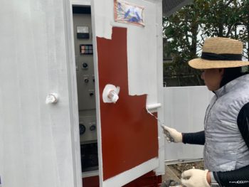 中塗り　塗装　白　徳島県