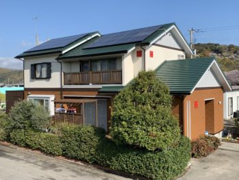施工後　住宅　全体　徳島県阿南市　塗装