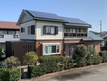 施工後　住宅　全体　徳島県阿南市　塗装