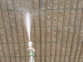 高圧洗浄　塀　徳島県