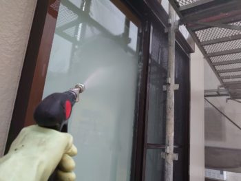 高圧洗浄　窓　網戸　徳島県