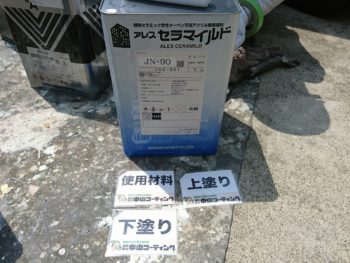 徳島県　付帯部　軒天井　関西ペイント　アレスセラマイルド