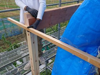 ベランダ 増築 梁 固定 徳島県