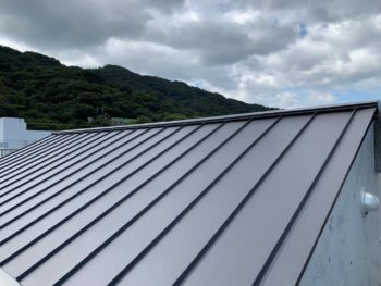屋根　板金　ガルバリウム　施工後　徳島県