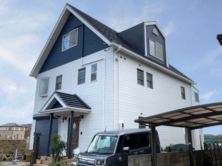 鳴門市で外壁塗装と屋根塗装の施工事例です。