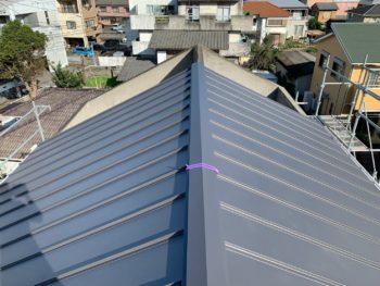 屋根　板金　ガルバ　徳島県　佐古