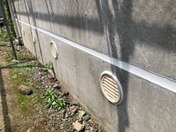 徳島　佐古　コーキング　壁面　立ち上がり