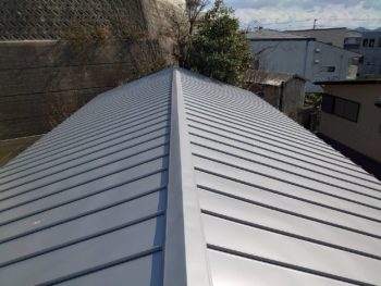 施工後 屋根 ガルバリウム鋼板 徳島県 八万町