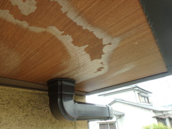 施工前　付帯部　軒天井　劣化　徳島県