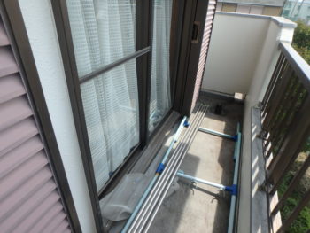 施工前　ベランダ　劣化　徳島県　城南