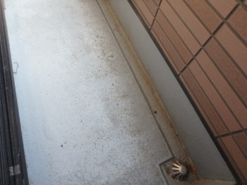 施工前 ベランダ 劣化 徳島県 八万