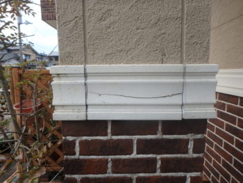 施行前 柱 クラック 徳島県 新浜