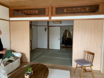 施工後　室内　和室　洋間　徳島県
