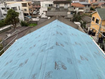 徳島県　佐古　屋根　板金　ルーフィング　