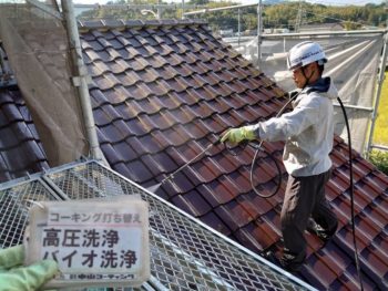 高圧洗浄　屋根　徳島県　上八万