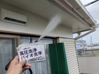 徳島県　藍住町　洗浄　付帯部　軒天井