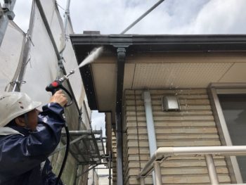 徳島県 昭和町 高圧洗浄 破風 鼻隠し