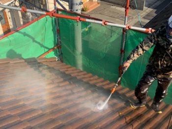 徳島県　藍住町　洗浄　屋根