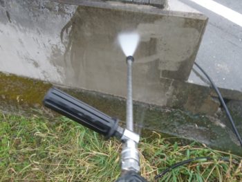 徳島県　阿南市　長生町　高圧洗浄　塀