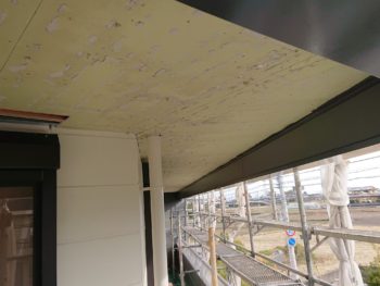 徳島県　阿南市　長生町　大工工事　軒天井　張り替え　施工前