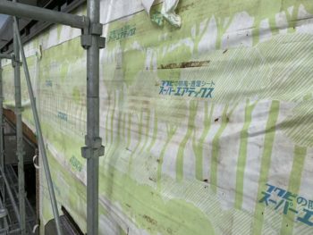徳島県　川内町　手すり壁　板金工事　サイディング　撤去後