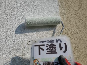 徳島県　かちどき橋　外壁塗装　下塗り