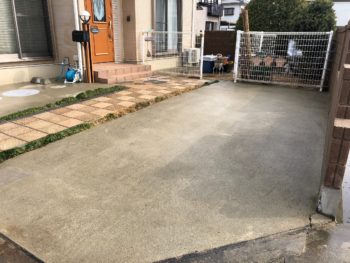 徳島県　藍住町　洗浄　土間