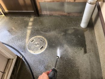 徳島県 中林町 洗浄 土間