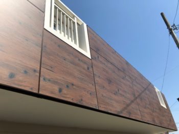 徳島県　板野町　施工後　手すり壁　エバーアートボード