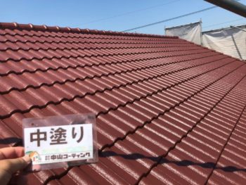 徳島県　松茂町　屋根　塗装後