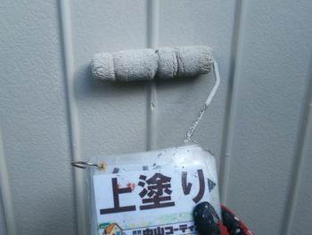 徳島県　矢三町　外壁　塗装　板金　上塗り