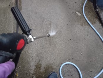 徳島県　阿南市　長生町　高圧洗浄　土間