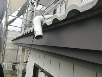 徳島県　石井町　板金工事後　破風　鼻隠し