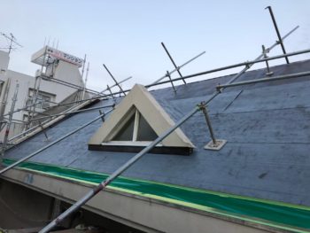 徳島県　かちどき橋　屋根　張り替え　ルーフィング