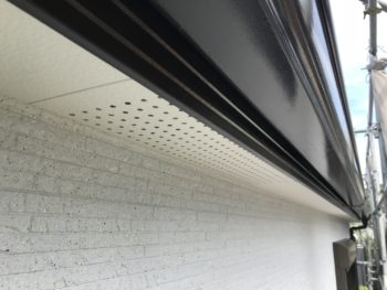 徳島県　鮎喰町　施工後　付帯部　軒天井