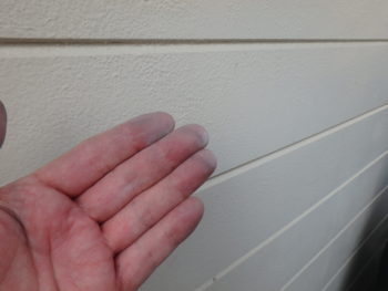 徳島県　矢三町　施工前　外壁　チョーキング