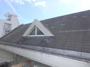 徳島県　かちどき橋　施工前　屋根　劣化