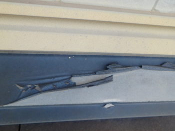 徳島県　松茂町　施工前　下屋根　鉄部