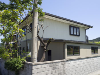 徳島県　阿南市　施工後　裏面　全体