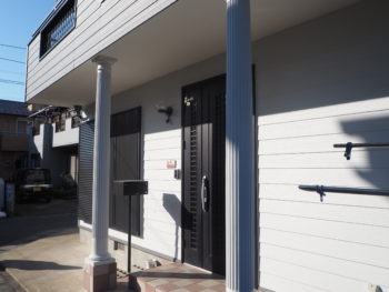 徳島県　藍住町　施工後　外壁　玄関